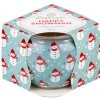 Emocio Sklo Dekor 70x62 mm Happy Snowman - Enchanted Sparkle, vonná sviečka
