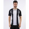 SHIRT STRIPE M/C dres biela-čierna XL