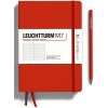 LEUCHTTURM1917 Medium (A5) Fox Red, 251 p., bodkovaný - zápisník -