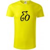 Cyklista oslavuje šesťdesiatku (60) - Tričko z organickej bavlny - 2XL ( Citrónová )