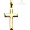 Adanito BRP0236G Zlatý prívesok krížik