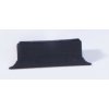 Vrchný hliníkový prítlačný profil dvojdielny, š 60mm, Príslušenstvo Plastová záslepka lišty čierna, dvojdielna, š60mm