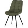 Nábytek PEGAS s.r.o. Jídelní židle, zelená, látka, HC-T1130 GRN2