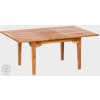 FaKOPA s. r. o. ELEGANTE - obdĺžnikový rozkladací stôl z teaku 120 x 180-240 cm, teak