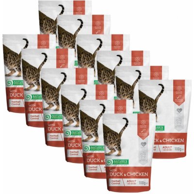 Natures Protection cat adult hairball chicken & duck 12 x 100 g