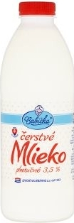 Babička Čerstvé plnotučné mlieko 3,5 % 1 l od 0,99 € - Heureka.sk