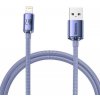 Baseus CAJY000005) Crystal Shine Series USB Type A - Lightning 2,4A, 1,2 m fialový