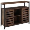 tectake 404750 komoda warrington 100x37x82 cm - industriálne drevo tmavé, rustikálne