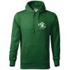 Bowling kolky - Mikina pánska Cape s kapucňou - 3XL ( Fľaškovozelená )