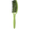 OLIVIA GARDEN Finger Brush Green Pistachio kefa na vlasy masážna 6-radová stredná