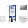 GEBERIT - Duofix Modul na závesné WC s tlačidlom Sigma01, matný chróm + Ideal Standard Tesi - WC a doska, Aquablade, SoftClose 111.355.00.5 NU3