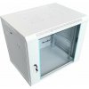 XtendLan 6U/600x450, na stenu, jednodielny, sklenené dvere, sivý (WS-6U-64-GREY-P)