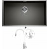Blanco ZEROX 700-U nerez Dark Steel 526244 + Deante NEO LUNO BOC W720 nerezová oceľ