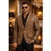 Max Original Leather Pánske kožené sako MASSIMO MAX grey/brown