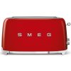 SMEG 50's Retro Style toustovač 4x2 červená TSF02RDEU