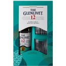 Whisky The Glenlivet 12y 40% 0,7 l (darčekové balenie 2 poháre)