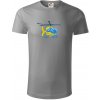 Vrtuľník rescue - Tričko z organickej bavlny - 2XL ( Starostrieborná )