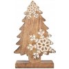 4Home Dekorácia z mangového dreva Snowflake Tree, 33 cm