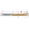 Karnasch 306437120015 | Tvrdokovová zápustková fréza so zaobleným ostrím 12/1,5x75-120x12 mm, Z=4