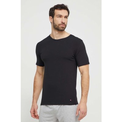 Bavlnené tričko Tommy Hilfiger 3-pak pánsky,čierna farba,jednofarebný,UM0UM03137 S