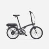 BTWIN Skladací elektrický bicykel E-FOLD 100 čierny 2025
