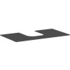 Doska pod umývadlo Hansgrohe Xevolos E 98x1x55 cm matná bridlicovo šedá mat 54209760