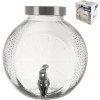 Orion Fľaša sklo/kov Citrus s kohútikom 5,4 l