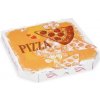 Krabica na pizzu (mikrovlnitá lepenka) E6 biela s potlačou 26 x 26 x 3 cm [100 ks]
