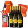 Likér Aperol 1L + 5Ks La Gioiosa Frizzante 0,75L Biele + 2X Taška