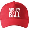 Volleyball nápis - Šiltovka so zahnutým šiltom a mosaznou sponou - Univerzálna veľkosť ( Červená )