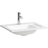LAUFEN Meda asymetrické umývadlo do nábytku s odkladacou plochou vpravo, s otvorom, bez prepadu, 575 x 445 mm, biela, H8141130001111