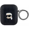 Karl Lagerfeld Embossed Karl Head obal pre AirPods 1/2 - čierny 3666339283636 - možnosť vrátiť tovar ZADARMO do 30tich dní