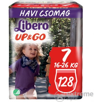 Libero Up&Go 7 nohavičkové plienky 16-26 kg 128 ks od 40 € - Heureka.sk