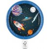 Papierový tanier na párty 19,5 cm Vesmír - Procos - Procos