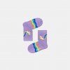 Happy Socks Detské fialové ponožky Happy Socks s jednorožcom, vzor Rainbow Tail