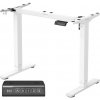 SONGMICS Nastaviteľný elektrický rám pracovného stola Vasagle Prom 90/140 cm biely