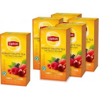 Lipton Forest Fruits černý čaj aromatizovaný 6 x 25 vreciek