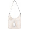 ZOE dámska crossbody koženková kabelka Béžová