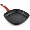 Panvica na grilovanie 28 cm Metal Red Line (Nepriľnavá grilovacia panvica 28x28 cm)
