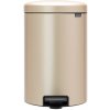 Pedálový odpadkový kôš NEWICON 20 l, šampanské, Brabantia