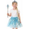 Kostým na karneval princezná svetlo modrá