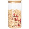 4Home Sklenená dóza na potraviny s viečkom Bamboo, 1500 ml, 1500 ml