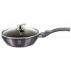 Panvica BERLINGERHAUS Panvica s pokrievkou s mramorovým povrchom 24cm Carbon PRO Line (BH-6895)