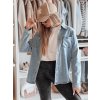 Dámska džínsová košeľa oversize BLUJANES Dstreet DY0455 Farba: modrá - svetlo, Veľkosť: S
