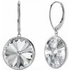 Swarovski e. visiace náušnice Madame, biele see3585