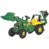 Rolly Toys - John Deere traktor s čelným nakladačom a zadnou rýpacou lyžicou