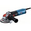 BOSCH GWX 14-125 S Uhlová brúska s prídavnou rukoväťou so znížením vibrácií, ochranný kryt, hore