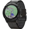 26mm Kožený/silikónový remienok Garmin Fenix 6X čierna farba