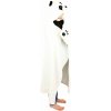 Cozy Noxxiez Panda hrejivá deka s kapucňou so zvieratkom a labkovými vreckami