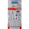 Krause Dopplo double-sided step ladder silver